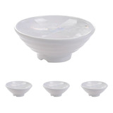 Bowl Set 4 Bowl Sopero 22cm En Melamina Blanco 22cm