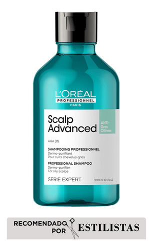 Shampoo Limpieza Profunda Cabello Graso Scalp Advanced 300ml L'oréal Professionnel