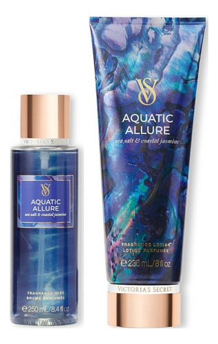 Victoria´s Secret Set Loción Y Crema Aquatic Allure