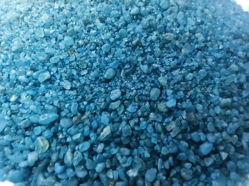 Cascalho De Areia Azul Claro Para Aquário 1kg - Substrato