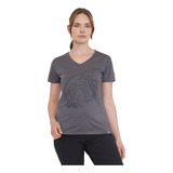 Polera Outdoor Mujer Fun Focal Print Gris