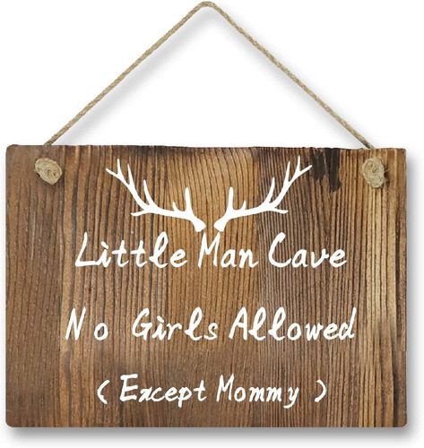 Little Man Cave No Se Admiten Niñas Excepto Mommy Antl...