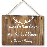 Little Man Cave No Se Admiten Niñas Excepto Mommy Antl...