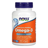 Omega 3 1000mg 100 Softgels (fish Oil) - Now Foods Importado