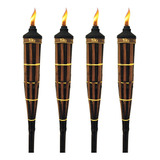 Tiki® Antorcha De Bambu Polinesia Real De 60 Pulgadas; Acaba