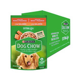 Kit Caixa 15 Sachê Dog Chow Cães Mini Adultos Salmão 100g