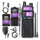 Radio Baofeng Uv-5r De Largo Alcance Recargable Con Accesori