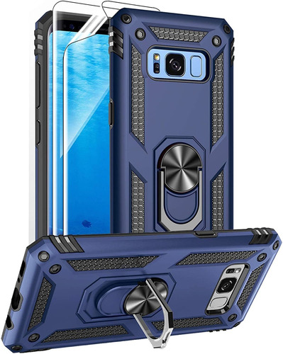 Funda + Protector De Pantalla Samsung Galaxy S8 (2017) Azul