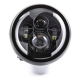 Evomosa Faro Delantero Redondo Negro De 7.5 Pulgadas Led Par