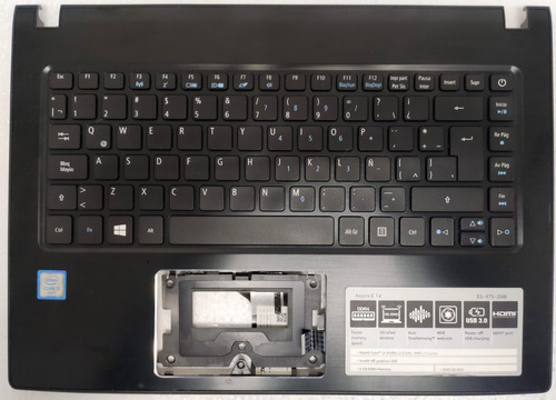 Palmrest De Notebook Acer Aspire E5-475. Sin Mousepad.centro