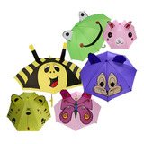 Guarda Chuva Sombrinha Infantil Bichinhos Orelhinha Kit 5pcs