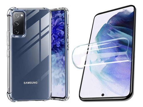 Carcasa Transparente Para Samsung S20 Fe + Lamina Hidrogel