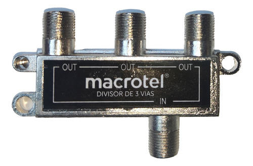 Splitter Coaxial Macrotel 1x3 Para Tv Y Cable