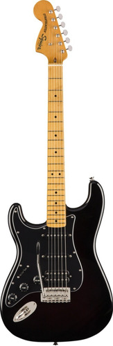 Guitarra Fender Squier Classic Vibe 70 Stratocaster Para Zurdos, Color Negro