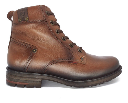 Bota Pegada Masculina Com Zíper Couro 181305