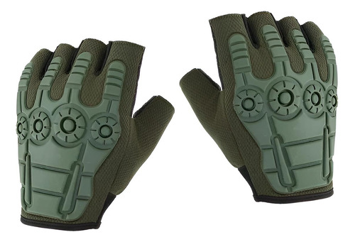 Guantes Medio Dedo Moto Tácticos Antideslizantes Ahy02