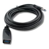 Cable Extensor Alargue Usb 3.0 5 Metros Activo Amitosai Color Negro