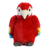 Peluche Guacamaya Roja Scarlet Macaw Aurora Mini Flopsie Lor