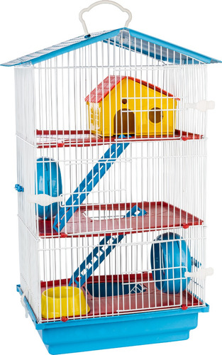 Gaiola Para Hamster Desmontável Casa Teto Plástico Cor 