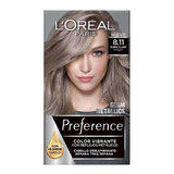 Tinte Preference Loreal Alto Brillo Tono 8.11 Rubio Metalico