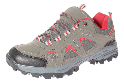 Zapatilla Outdoor Gris/rojo Vía Franc Art. 52202b0007greyred