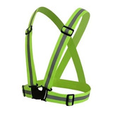 Chaleco Tipo Arnes Elastico Reflectivo Neon Marca Nara Safe