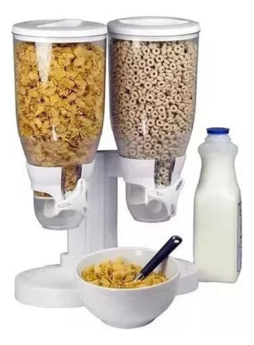 Dispensadores De Cereal  Doble Almacenamiento Alimento Seco 