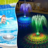 Uniwater Fuente Solar Para Piscina Con Espectaculo De Luz, F