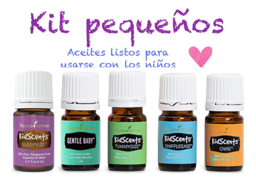 Kit 5 Aceites Para Niños Kidscents Young Living