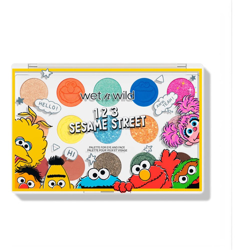 Wet N Wild 123 Sesame Street Paleta De Ojos Y Rostro 