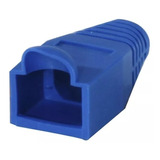 Capa Azul  P/plug Rj-45 8 X 8 Vias Kit C/  100-pçs Novas