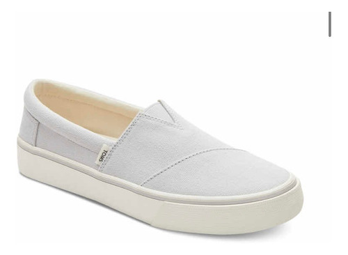 Alpargata Fénix Slip On Lunar Grey Washed Canvas Toms