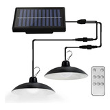 Lampara Solar Led Colgante Plafon + Control