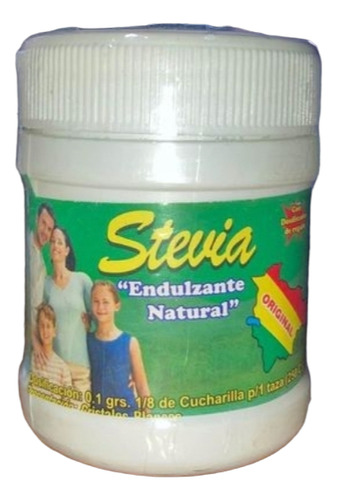 Stevia Cristalizada  ,frasco Pequeño (80 Gr.)