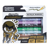 Plumones Crayola Nuevo Metallic Alternative 8 Piezas
