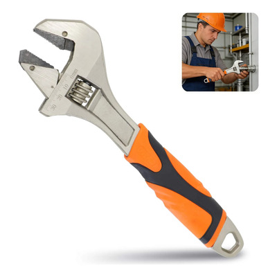 Chave Inglesa Ajustável 12 Pol 30cm Reforçada Profissional Laranja
