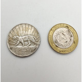 Moneda Antigua Uruguay 1 Peso Plata - Numismatica