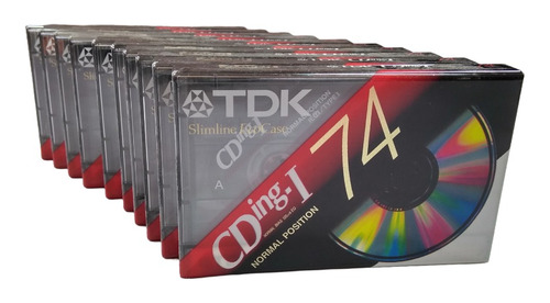 Cassette Audio Original * 10 Unidades - Tdk  Cding1  74'