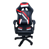 Silla Gamer Con Parlante Bluetooth - Reposa Pies Y Luz Rgb