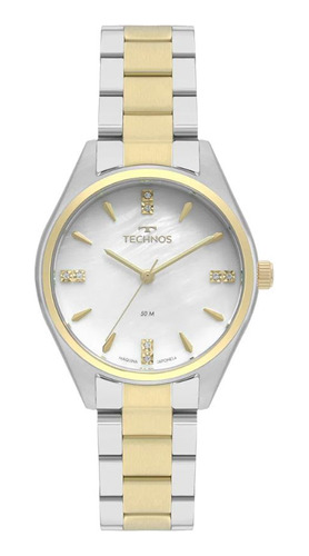 Relógio Technos Boutique Prata E Dourado Feminino 2036mks/5b