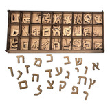 Box Alef-beit Alfabeto Hebraico Completo 22 Letras + 5 Sufit