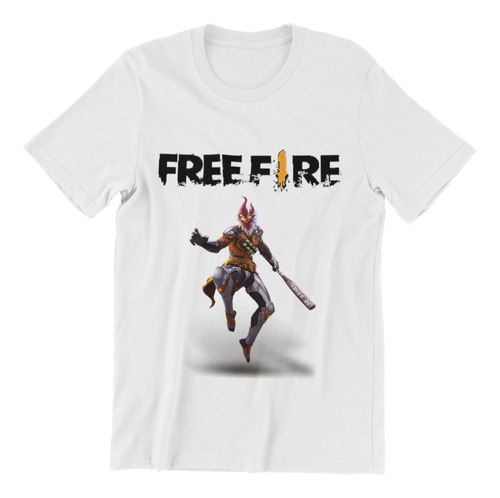 Polera Unisex Freefire Personaje Videojuego Estampado Algodo