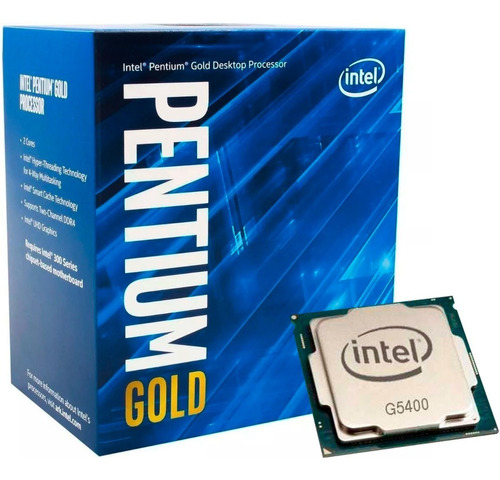 Procesador Intel Dual Core G5400 Gold 3.7 Ghz 1151 Disipador