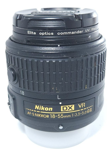 Lente Nikon Af-s 18-55mm F/1:3.5-5.6g Vr Ii Kit  Fact/grtia