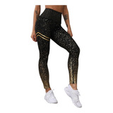 Leggins Deportivo Alta Calidad Moda Brillante Gym Ejercicio