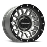 Rin Raceline Podium Beadlock 4/110 14x7 5+2 (+10mm) Negro/gr