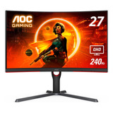 Monitor Curvo Aoc Gamer 27'' Qhd 1440p 240 Hz Va Freesync