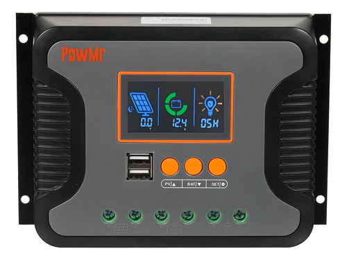 Controlador De Carga Solar 80a Pwm 12v-48v Batería De Litio