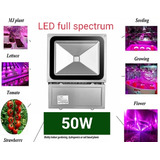 Reflector Led 50w Full Spectrum Cultivo Plantas 380nm 840nm 