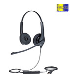 Audifonos Cintillo Jabra Biz 1100 Duo Usb Color Negro